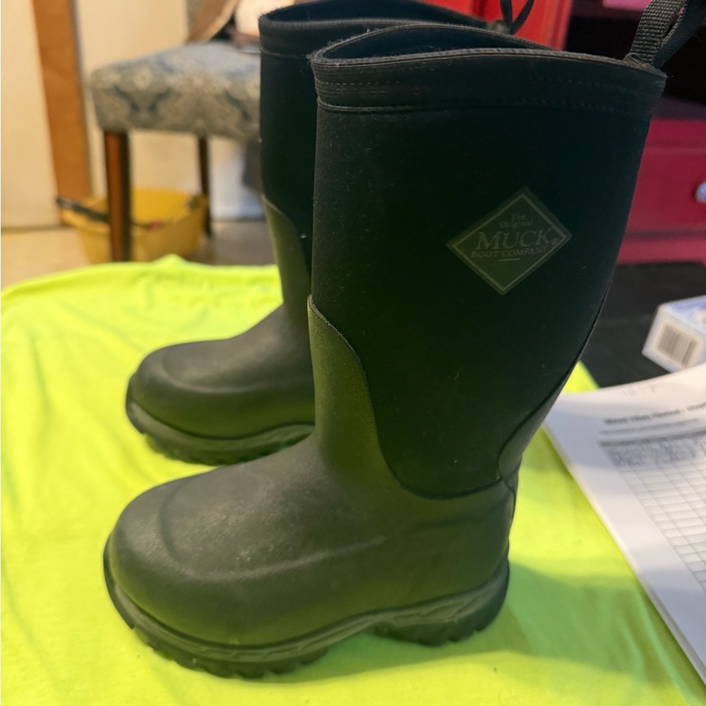 Kids' Black Waterproof Rain & Snow Boots